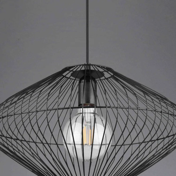 SUSPENSION MÉTAL NOIR E27 LILJA