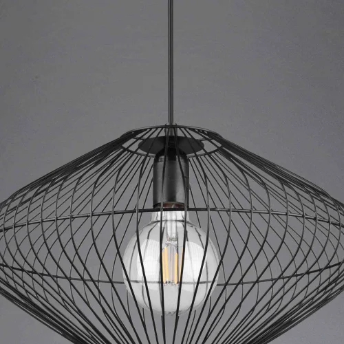 SUSPENSION MÉTAL NOIR E27 LILJA