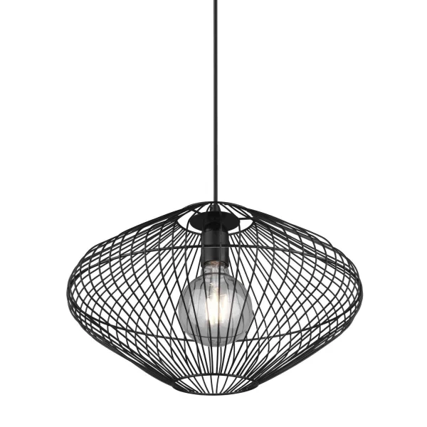 SUSPENSION MÉTAL NOIR E27 LILJA