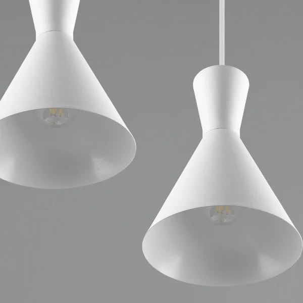SUSPENSION 4 LUMIÈRES CINTIA METAL BLANC E27