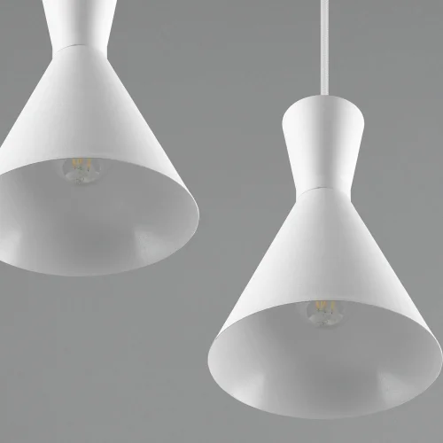SUSPENSION 4 LUMIÈRES CINTIA METAL BLANC E27