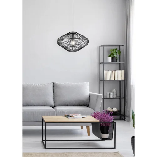 SUSPENSION MÉTAL NOIR E27 LILJA