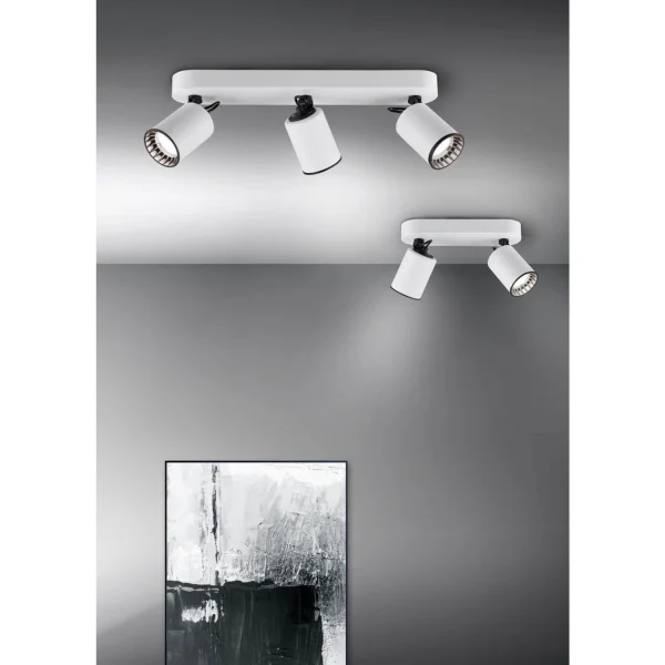 SPOT 3 LUMIÈRES MÉTAL BLANC GU10 WERNER