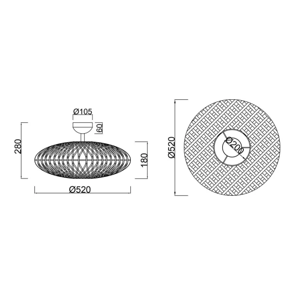 PLAFONNIER EN SISAL KAIRA