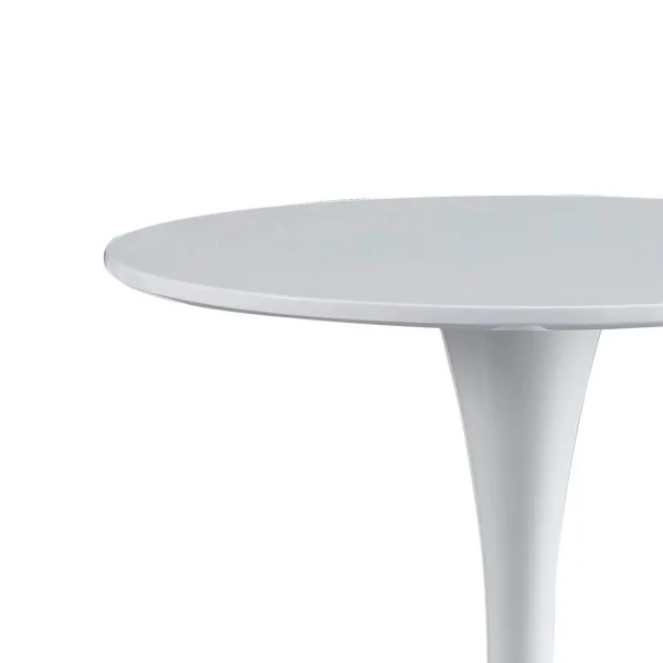 TABLE HAUTE SAN ANTONI Ø60 CM BLANC