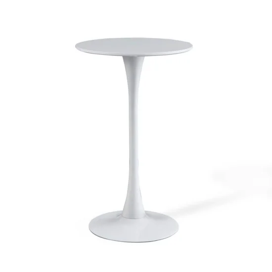 TABLE HAUTE SAN ANTONI Ø60 CM BLANC