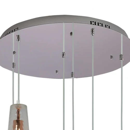 SUSPENSION 6 LUMIÈRES Ø 80 CM OR ROSE MAVERICK