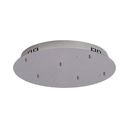 BASE RONDE 6 LUMIÈRES ACIER CHROMÉ Ø 55CM