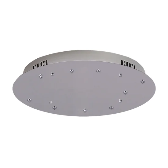 BASE RONDE 9 LUMIÈRES ACIER CHROMÉ Ø 60CM