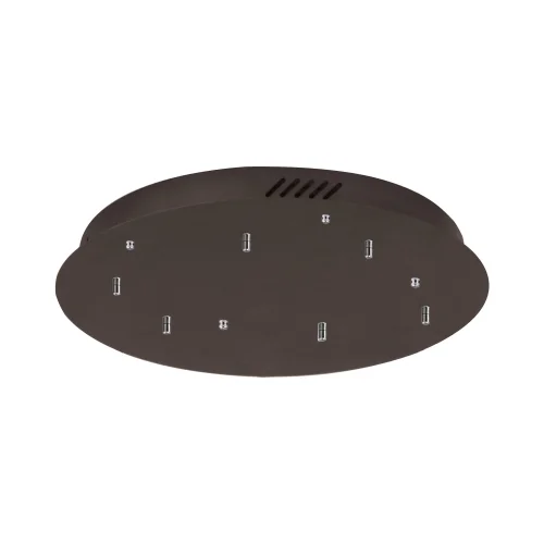 BASE RONDE 6 LUMIÈRES ACIER PEINT MARRON Ø 55CM