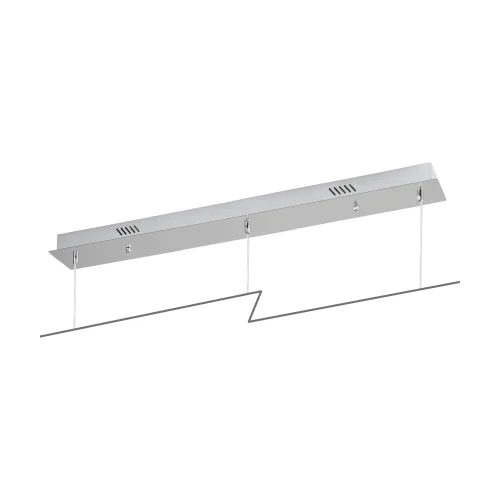 BASE RECTANGULAIRE 3 LUMIÈRES ACIER CHROMÉ