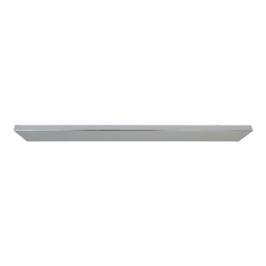 BASE RECTANGULAR GRANDE ACERO CROMADO 1M