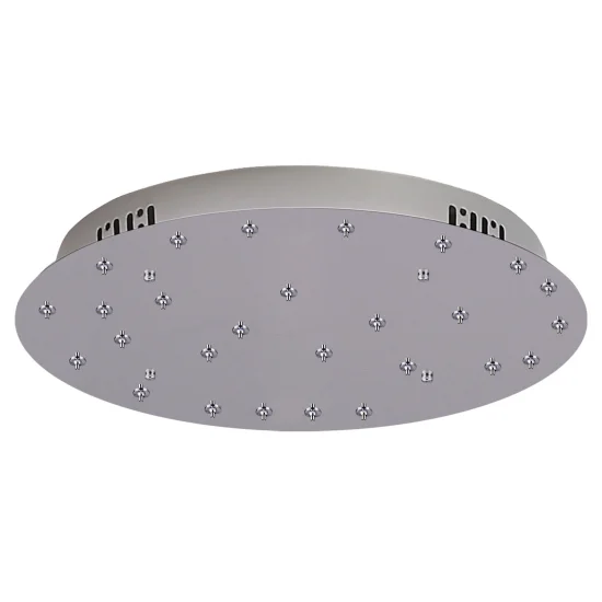 BASE RONDE 27 LUMIÈRES ACIER CHROMÉ Ø 80CM