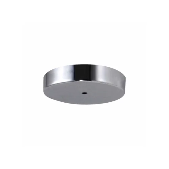 PETITE BASE RONDE EN ACIER CHROMÉ