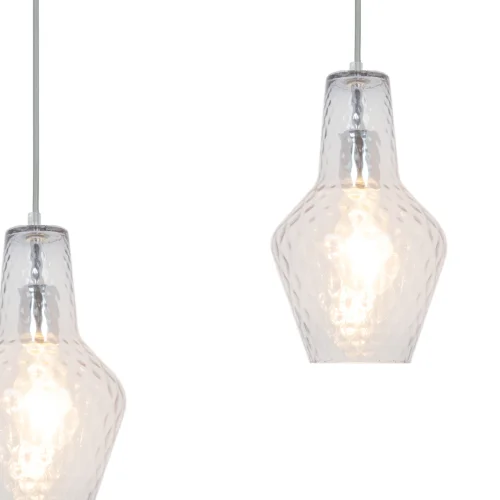 LÁMPARA DE TECHO 3 LUCES BASE RECTANGULAR CROMO MAVERICK