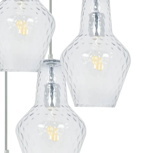 LÁMPARA DE TECHO 6 LUCES Ø 63 CM CROMO MAVERICK LÁMPARA DE TECHO 6 LUCES Ø 63 CM CROMO MAVERICK