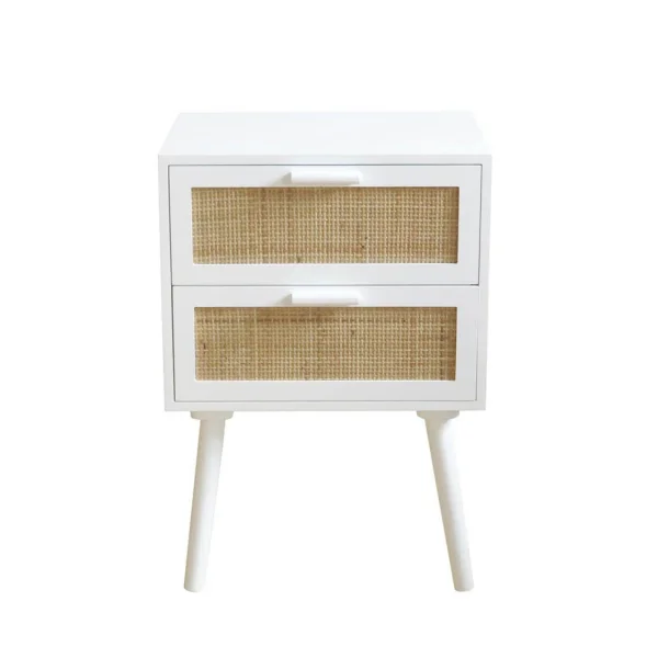 MESITA 2 CAJONES BLANCA LEIF