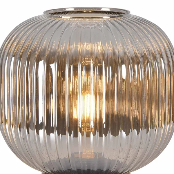 LAMPADAIRE AVEC ABAT-JOUR FUMÉ 160 CM E27 SHELBY LAMPADAIRE AVEC ABAT-JOUR FUMÉ 160 CM E27 SHELBY