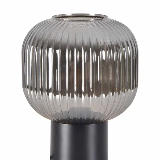 LAMPADAIRE AVEC ABAT-JOUR FUMÉ 160 CM E27 SHELBY 2