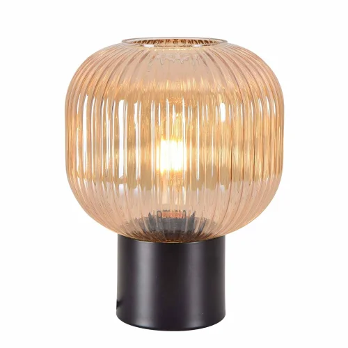 LAMPE DE TABLE À ABAT-JOUR AMBRE Ø20 E27 SHELBY