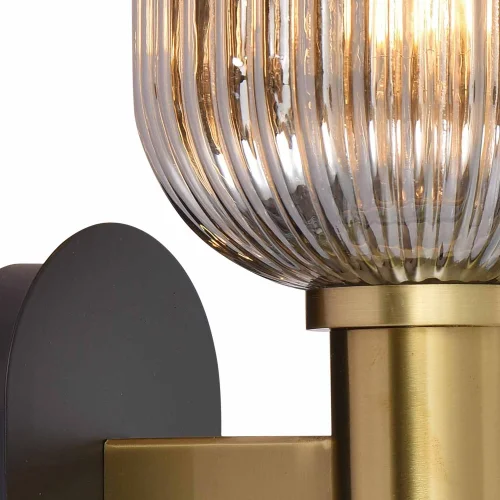 APPLIQUE AVEC ABAT-JOUR FUMÉ Ø19 E27 SHELBY