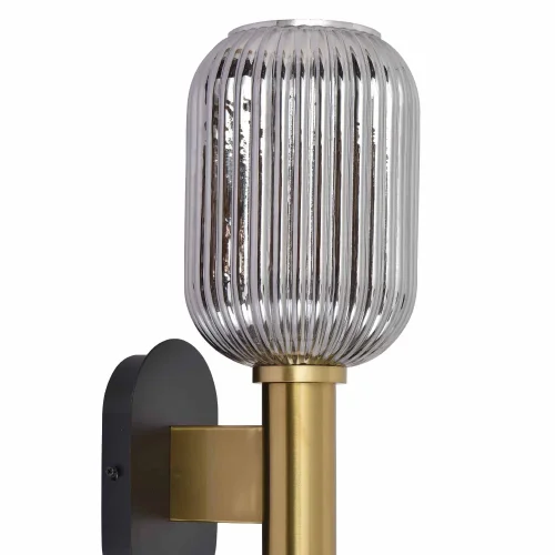 APPLIQUE AVEC ABAT-JOUR FUMÉ Ø19 E27 SHELBY