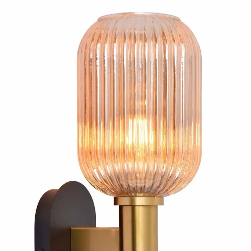 APPLIQUE À ABAT-JOUR AMBRÉ Ø19 E27 SHELBY