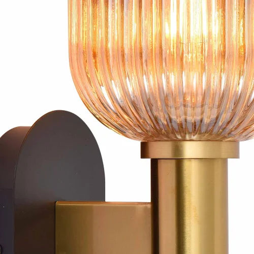 APPLIQUE À ABAT-JOUR AMBRÉ Ø19 E27 SHELBY