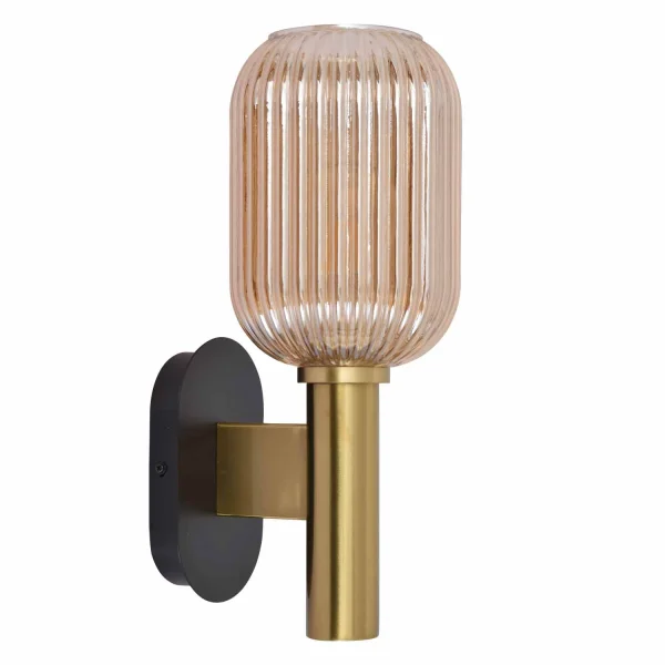 APPLIQUE À ABAT-JOUR AMBRÉ Ø19 E27 SHELBY