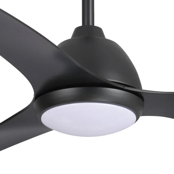 VENTILATEUR DE PLAFOND LED 18 W RÉGLABLE NOIR LEIDE