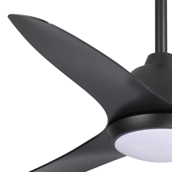 VENTILATEUR DE PLAFOND LED 18 W RÉGLABLE NOIR LEIDE