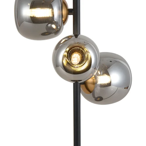 LAMPE DE TABLE 3 LUMIÈRES FER BRONZE/NOIR NICOLETTA