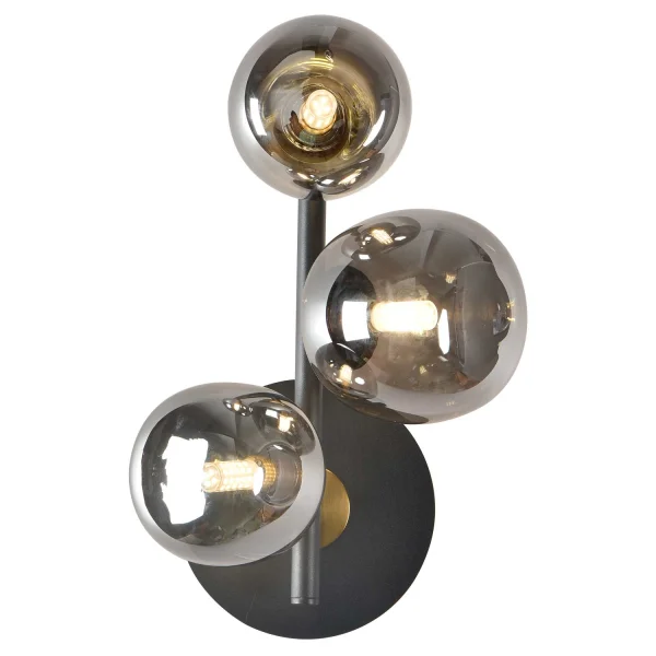 APPLIQUE MURALE 3 LUMIÈRES FER BRONZE/NOIR NICOLETTA APPLIQUE MURALE 3 LUMIÈRES FER BRONZE/NOIR NICOLETTA