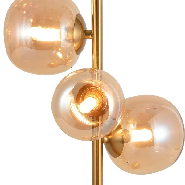 LAMPE DE TABLE 3 LUMIÈRES FER DORÉ NICOLETTA LAMPE DE TABLE 3 LUMIÈRES FER DORÉ NICOLETTA