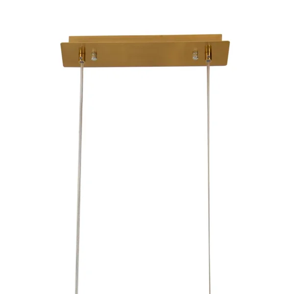 SUSPENSION 4 LUMIÈRES FER DORÉ NICOLETTA