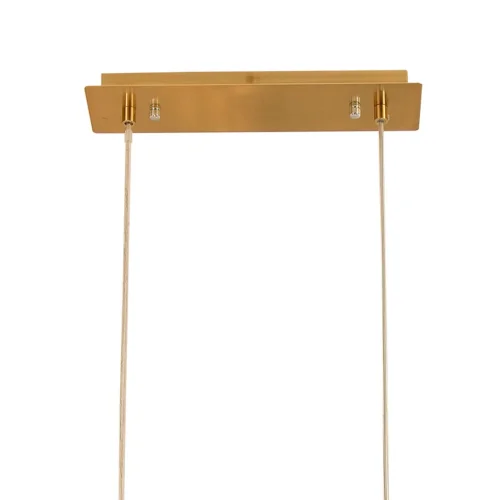 SUSPENSION 8 LUMIÈRES FER DORÉ NICOLETTA