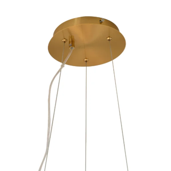 SUSPENSION 11 LUMIÈRES FER DORÉ NICOLETTA SUSPENSION 11 LUMIÈRES FER DORÉ NICOLETTA