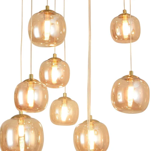 SUSPENSION 16 LUMIÈRES FER NOIR/ BRONZE NICOLETTA SUSPENSION 16 LUMIÈRES FER NOIR/ BRONZE NICOLETTA