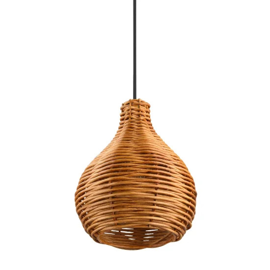SUSPENSION 1 LUMIÈRE ROTIN NATUREL ELOK 2