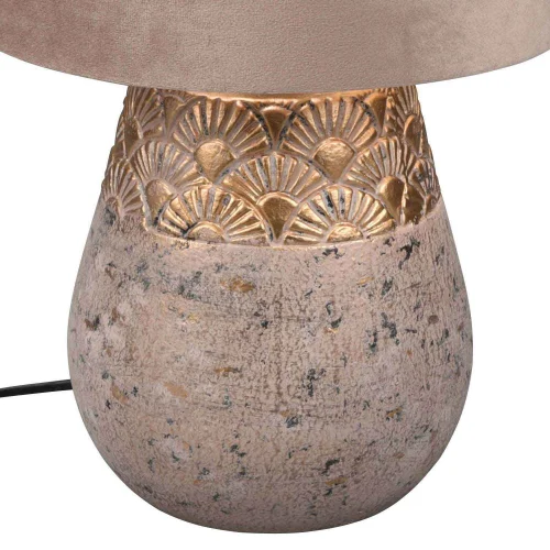 LAMPE DE TABLE EN CÉRAMIQUE BEIGE SHIRA