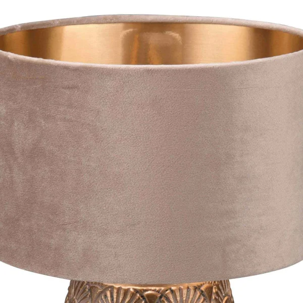 LAMPE DE TABLE EN CÉRAMIQUE BEIGE SHIRA