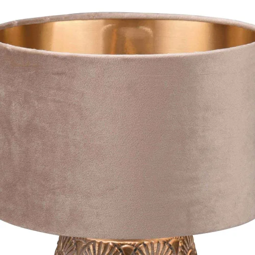 LAMPE DE TABLE EN CÉRAMIQUE BEIGE SHIRA