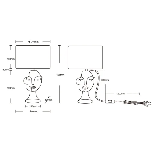 LAMPE DE TABLE EN MÉTAL ABAT-JOUR BEIGE LAURA LAMPE DE TABLE EN MÉTAL ABAT-JOUR BEIGE LAURA