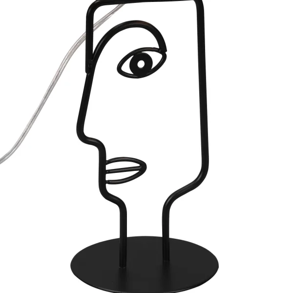 LAMPE DE TABLE EN MÉTAL ABAT-JOUR NOIR OTIS