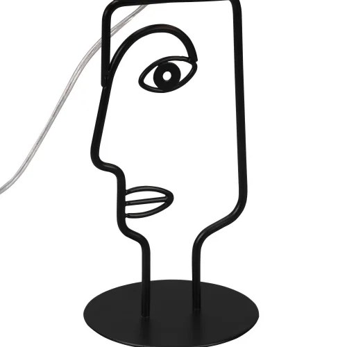 LAMPE DE TABLE EN MÉTAL ABAT-JOUR NOIR OTIS