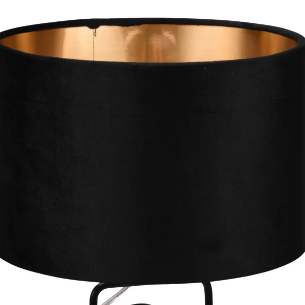 LAMPE DE TABLE EN MÉTAL ABAT-JOUR NOIR OTIS