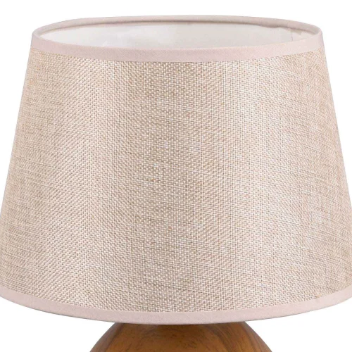 LAMPE DE TABLE SPLENDOUR 24CM IMITATION BOIS