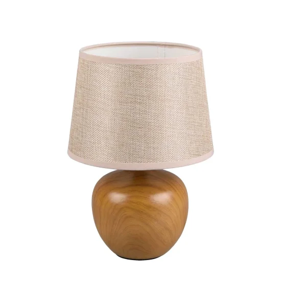 LAMPE DE TABLE SPLENDOUR 18CM IMITATION BOIS 2