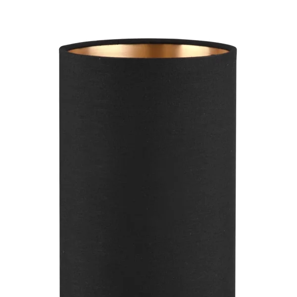 LAMPE DE TABLE SIGRID Ø 12CM BOIS NATUREL ABAT-JOUR NOIR