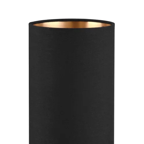 LAMPE DE TABLE SIGRID Ø 12CM BOIS NATUREL ABAT-JOUR NOIR